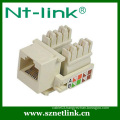 ivory color 90 degree cat5e utp rj45 keystone jack